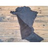 peau de cuir de mouton ciré - marron - cuir en stock