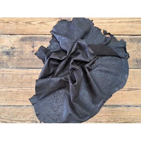 Peau de cuir de mouton ciré - Marron - Vêtement - Cuirenstock