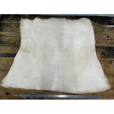Collet de vache tannage végétal - Naturel - 2ᵉ choix - A - Cuir en Stock