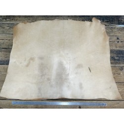 Collet de vache tannage végétal - Naturel - 2ᵉ choix - B - Cuir en Stock