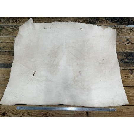 Collet de vache tannage végétal - Naturel - 2ᵉ choix - B - Cuir en Stock