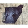 Bande de cuir de veau lisse - bordeaux - maroquinerie - Cuir en stock