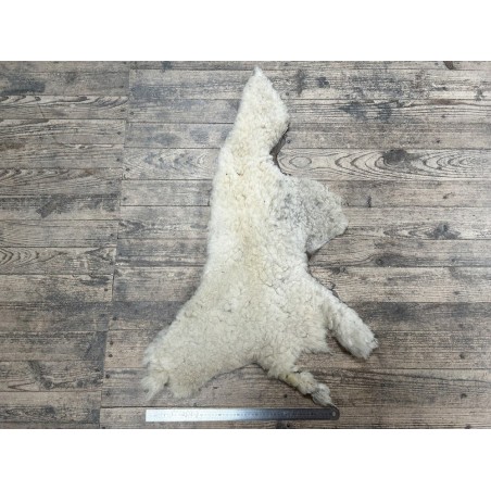 Peau de mouton lainé beige - CHOIX ÉCART - K - Cuir en Stock