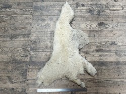 Peau de mouton lainé beige - CHOIX ÉCART - K - Cuir en Stock