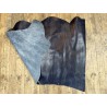 Demi peau de cuir de vachette grain façon serpent - bleu - maroquinerie - Cuirenstock