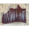 Demi peau de cuir de veau grain façon lézard bordeaux - maroquinerie - cuirenstock
