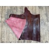Demi peau de cuir de veau grain façon lézard bordeaux - maroquinerie - cuirenstock