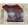Demi peau de cuir de veau grain façon lézard bordeaux - maroquinerie - cuirenstock