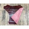 Demi peau de cuir de veau grain façon lézard bordeaux - maroquinerie - cuirenstock