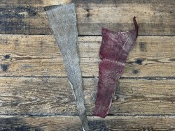 Lot de 2 peaux uniques - Cabillaud - cuir de poisson véritable - Cuir en Stock