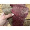 Lot de 2 peaux uniques - Cabillaud - cuir de poisson véritable - Cuir en Stock