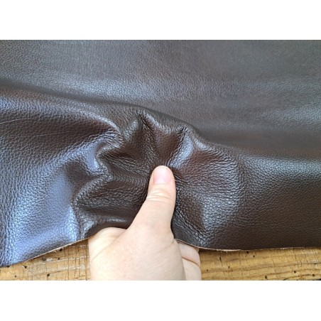 Morceau unique 82x59 - N°8 - Grains vachette - Marron