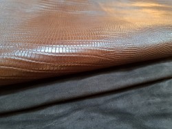 Lot de 2 peaux de Cuir de chèvre et d'agneau - Cuir en Stock