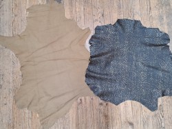 Lot de 2 peaux uniques - Bonne affaire - Cuir en Stock