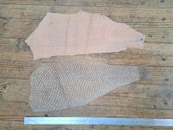 2 peaux uniques - Perche du Nil - C - Cuir en Stock