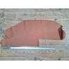 Demi-peau de cuir de taurillon - gros grain - couleur marron gold - Cuir en stock