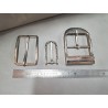 LOT de 3 boucles de ceinture - Nickelé - Bonne affaire