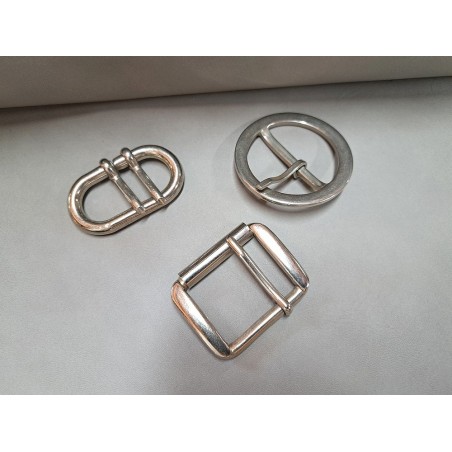 LOT de 3 boucles de ceinture - Nickelé - Bonne affaire