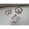 LOT de 3 boucles de ceinture - Nickelé - Bonne affaire