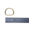 Lot de 2 demi-ronds - 18mm - Doré - Cuir en Stock