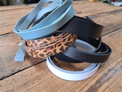 5 bandes de cuir classique ou à effet - 2ème choix