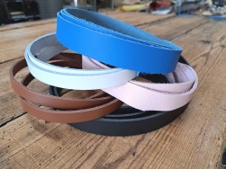 5 bandes de cuir classique ou à effet - 2ème choix