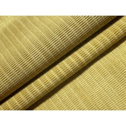 Peau de veau velours grain osier - JAUNE OCRE - cuir en stock
