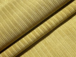 Peau de veau velours grain osier - JAUNE OCRE - cuir en stock