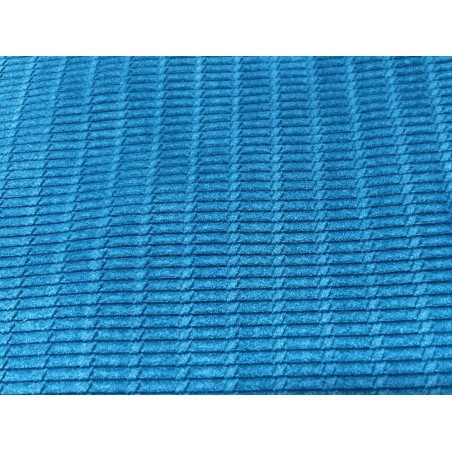 Peau de veau velours grain osier - BLEU ORAGE - cuir en stock