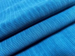 Peau de veau velours grain osier - BLEU ORAGE - cuir en stock
