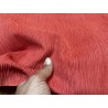 Peau de veau velours grain bambou - ROUGE CORAIL - Cuir en Stock