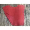 Peau de veau velours grain bambou - ROUGE CORAIL - Cuir en Stock