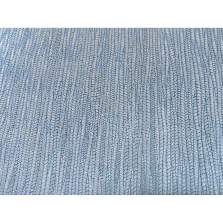 Peau de veau velours grain bambou - BLEU CIEL - Cuir en Stock