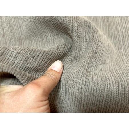 Peau de veau velours grain bambou - BRUN - Cuir en Stock
