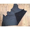Grand morceau de cuir de taurillon  - Noir - Cuir en Stock