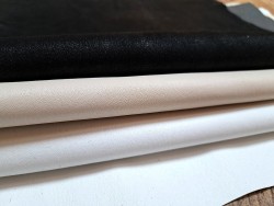 Lot de 3 peaux de cuir stretch - Diverses - Cuir en Stock