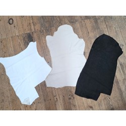 Lot de 3 peaux de cuir stretch - Diverses - Cuir en Stock
