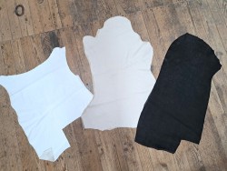 Lot de 3 peaux de cuir stretch - Diverses - Cuir en Stock
