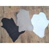 Lot de 3 peaux de cuir stretch - diverses couleurs - Cuir en Stock