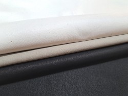 Lot de 3 peaux de cuir stretch - diverses couleurs - Cuir en Stock