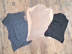 Lot de 3 peaux de cuir stretch - vêtement - divers - cuirenstock