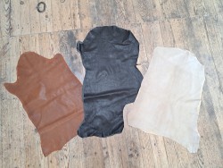 Lot de 3 peaux de cuir stretch - vêtement - divers - cuirenstock