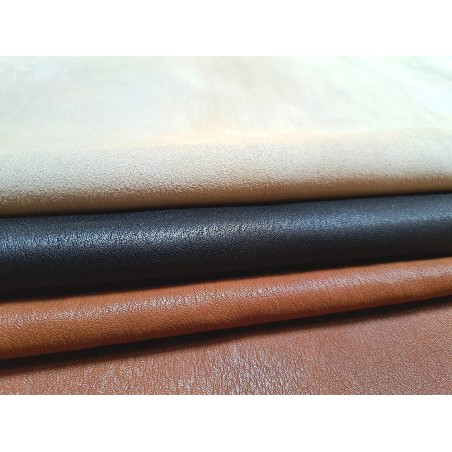 Lot de 3 peaux de cuir stretch - vêtement - divers - cuirenstock