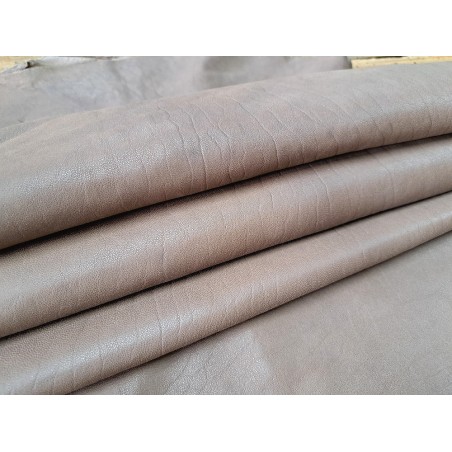 Peau de cuir de mouton ciré - Brun rosé - Vêtement - Cuirenstock