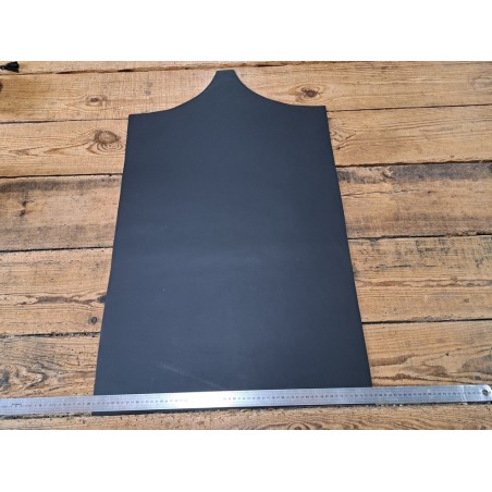 Morceau unique 82x59 - N°12 - Lisse - Noir - Cuir en Stock
