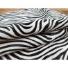 Peau de veau en poil façon zèbre noir et blanc - maroquinerie - décoration - Cuir en Stock