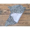 Peau de veau en poil façon zèbre noir et blanc - maroquinerie - décoration - Cuirenstock
