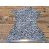 Peau de veau en poil façon zèbre noir et blanc - maroquinerie - décoration - Cuir en Stock