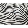 Peau de veau en poil façon zèbre noir et blanc - maroquinerie - décoration - Cuir en Stock