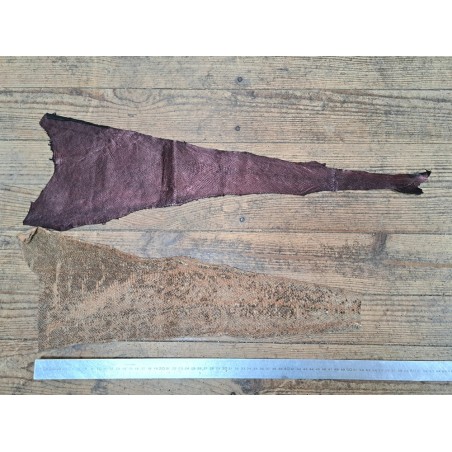 lot cabillaud - métallisée bordeaux/brun - cuir en stock